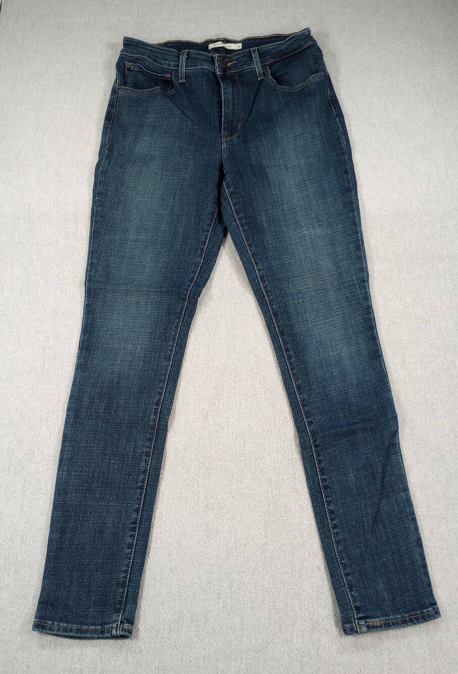 Levi’s Women’s 721 High Rise Skinny Jeans Size 31 Dark Wash Stretch Denim